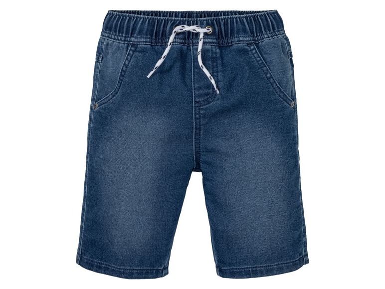 Gehe zu Vollbildansicht: PEPPERTS® Bermuda Jungen, Jeans-Optik, Gummizugbund mit Kordel, mit Baumwolle und Elasthan - Bild 2