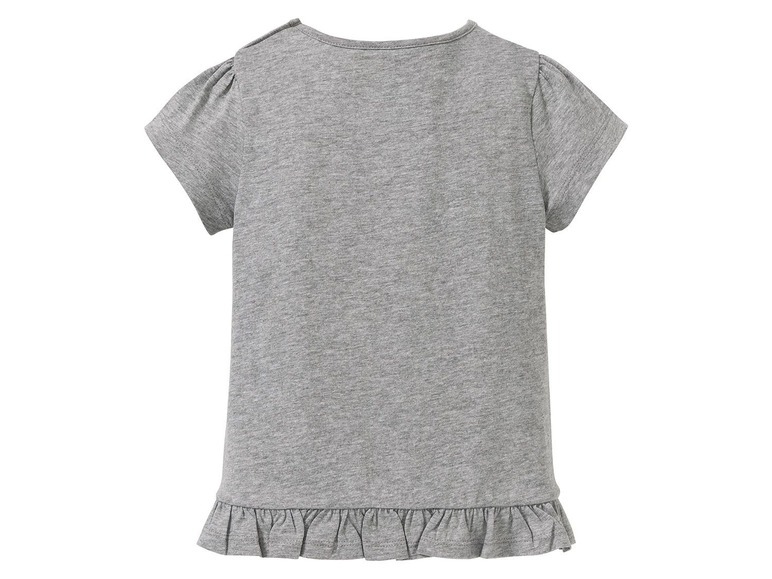 Gehe zu Vollbildansicht: LUPILU® T-Shirts Mädchen, 4 Stück, hoher Bio-Baumwollanteil, mit Schulterknöpfung - Bild 12