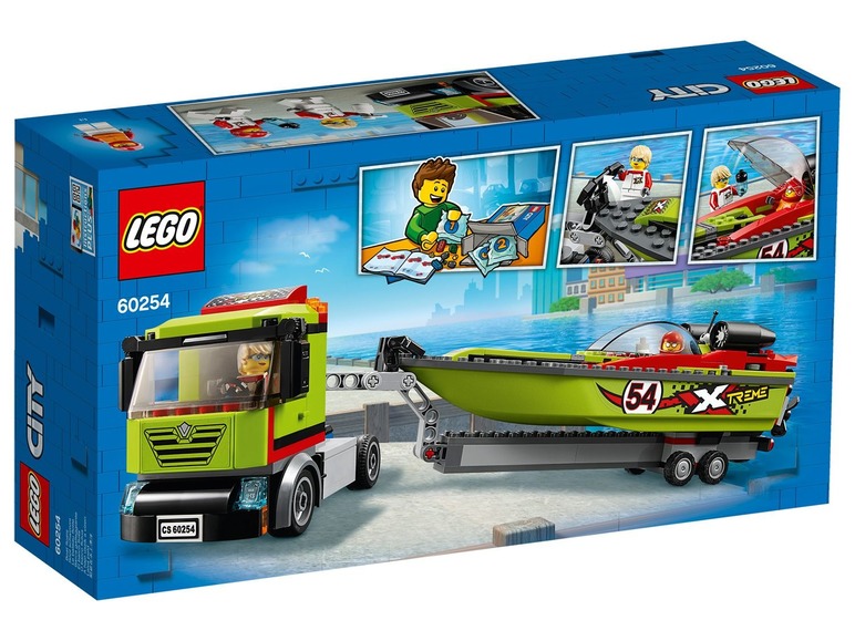 Gehe zu Vollbildansicht: LEGO® City 60254 »Rennboot-Transporter« - Bild 2