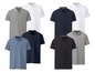 Ein Set aus sechs Poloshirts in verschiedenen Farben.