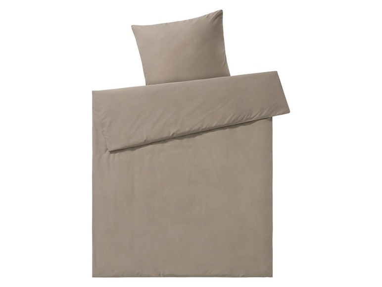 Gehe zu Vollbildansicht: MERADISO® Perkal Bettwäsche, mit Reißverschluss, aus reiner Bio-Baumwolle, 155 x 220 cm - Bild 4