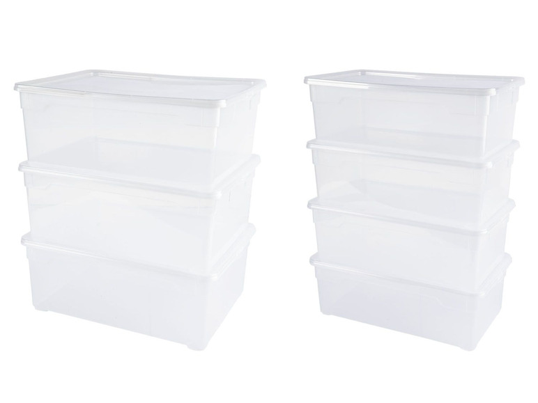 Gehe zu Vollbildansicht: CASSETTI® Universalboxen, 3 oder 4 Stück, 5 oder 10 l Fassungsvermögen, mit Deckel - Bild 1