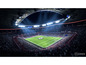 Ein volles Fußballstadion während eines FIFA 19 Spiels.