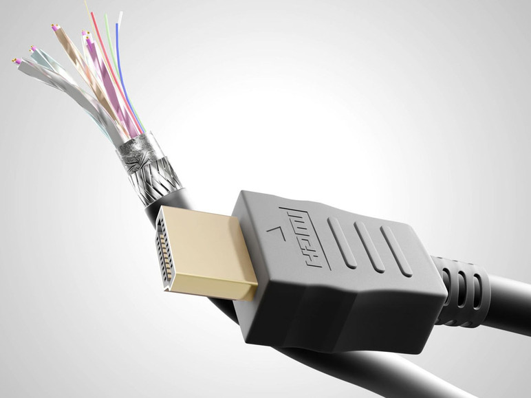 Gehe zu Vollbildansicht: Goobay Ultra High-Speed HDMI™ Kabel mit Ethernet, 8K, schwarz, 2 m - Bild 4