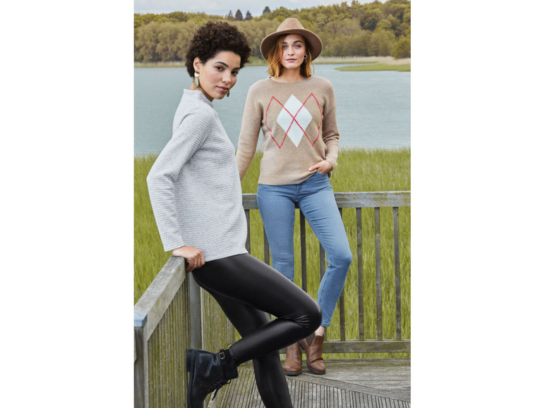 Gehe zu Vollbildansicht: esmara Damen Pullover, mit Elasthan - Bild 26
