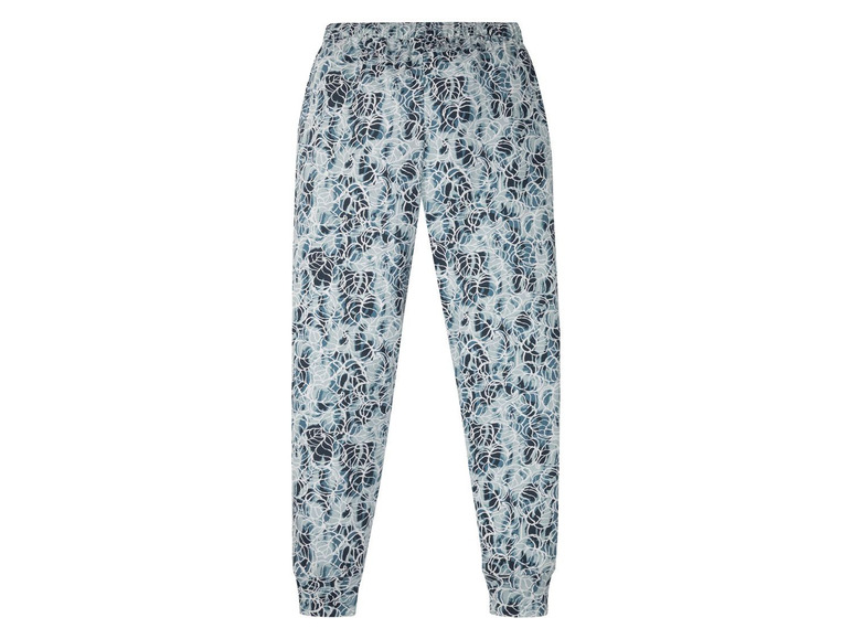 Blaue Jogginghose mit Blumenmuster