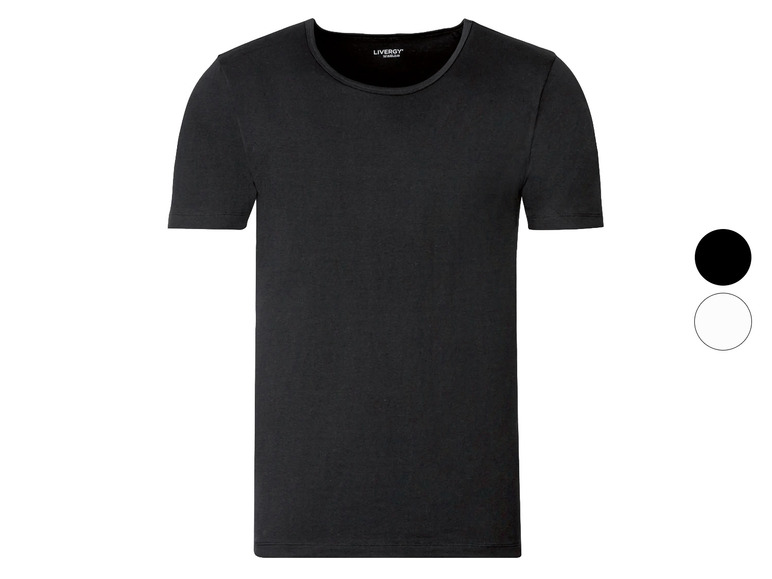 Gehe zu Vollbildansicht: LIVERGY® Herren Unterhemd, mit Bio-Baumwolle - Bild 1