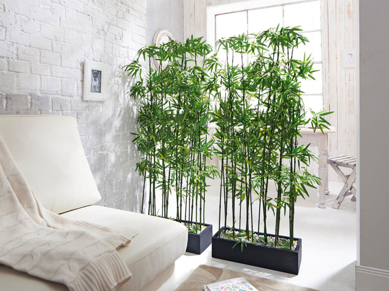 Gehe zu Vollbildansicht: Pureday Raumteiler Kunstpflanze Bambus - Bild 4