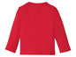 Ein rotes Langarmshirt für Babys.