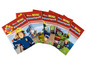 Fünf 'Feuerwehrmann Sam' Mini-Rätselbücher.