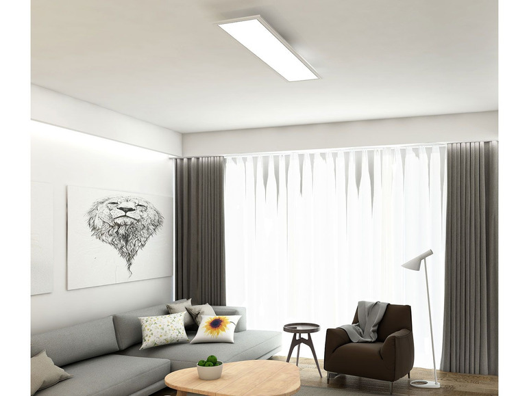 Gehe zu Vollbildansicht: Briloner RGB LED Decken-Panel, inkl. Fernbedienung und App Steuerung, dimmbar, Farbtemperatursteuerung - Bild 5