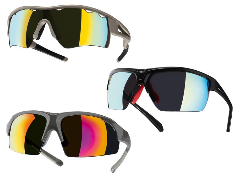 Gehe zu Vollbildansicht: CRIVIT® Sportbrille, mit 3 Paar Wechselscheiben, mit UV-Schutz, inklusive Etui - Bild 1