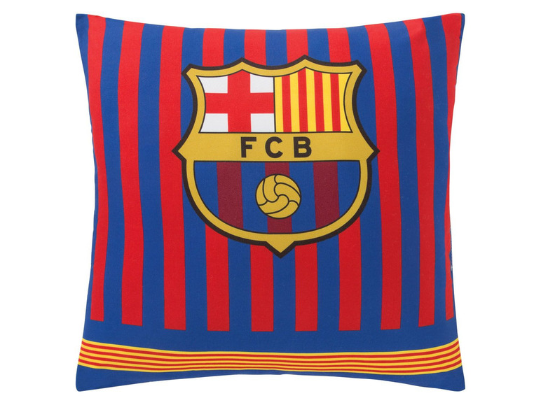Gehe zu Vollbildansicht: Dekokissen »FC Barcelona«, 40 x 40 cm - Bild 1