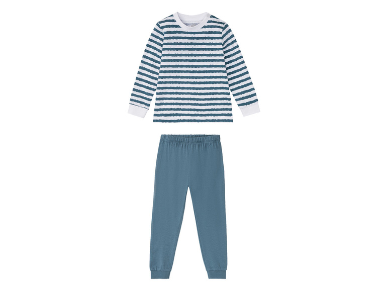 Gehe zu Vollbildansicht: lupilu Kleinkinder Pyjama Jungen, mit Schulterknöpfung - Bild 2