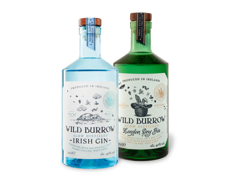 Wild Burrow Gin Entdeckerpaket 2 x 0,7-l-Flasche