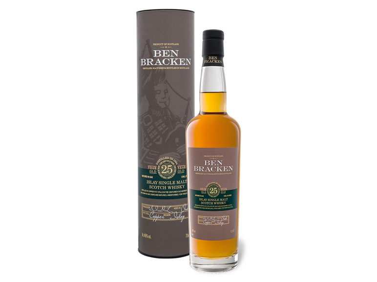 Gehe zu Vollbildansicht: Ben Bracken Islay Single Malt Scotch Whisky 25 Jahre 46% Vol - Bild 1