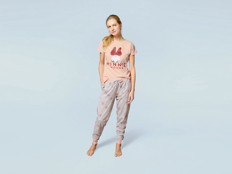 Gehe zu Vollbildansicht: Damen Pyjama, mit Print - Bild 4