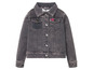 Eine graue Jeansjacke für Mädchen.