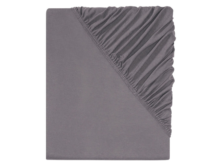 Ein graues Spannbettlaken