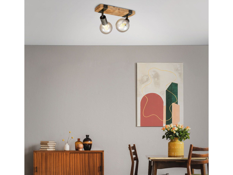Gehe zu Vollbildansicht: Briloner Wand- Deckenleuchte Vintage Holz, verschiedene Ausführungen - Bild 9