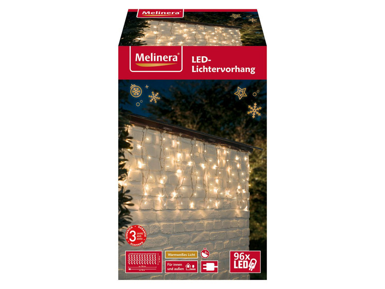 Gehe zu Vollbildansicht: MELINERA® LED-Lichternetz/ -vorhang, 8 Leuchtmodi - Bild 7