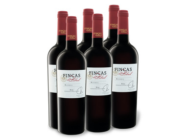 6 x 0,75-l-Flasche Weinpaket Fincas del Lebrel Rioja Reserva DOC trocken, Rotwein