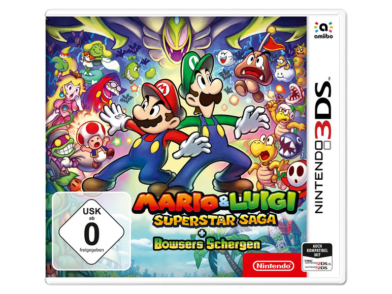 Gehe zu Vollbildansicht: Mario & Luigi: Super Star Saga + Bowsers Schergen, für Nintendo 3DS, für 1 Spieler - Bild 1
