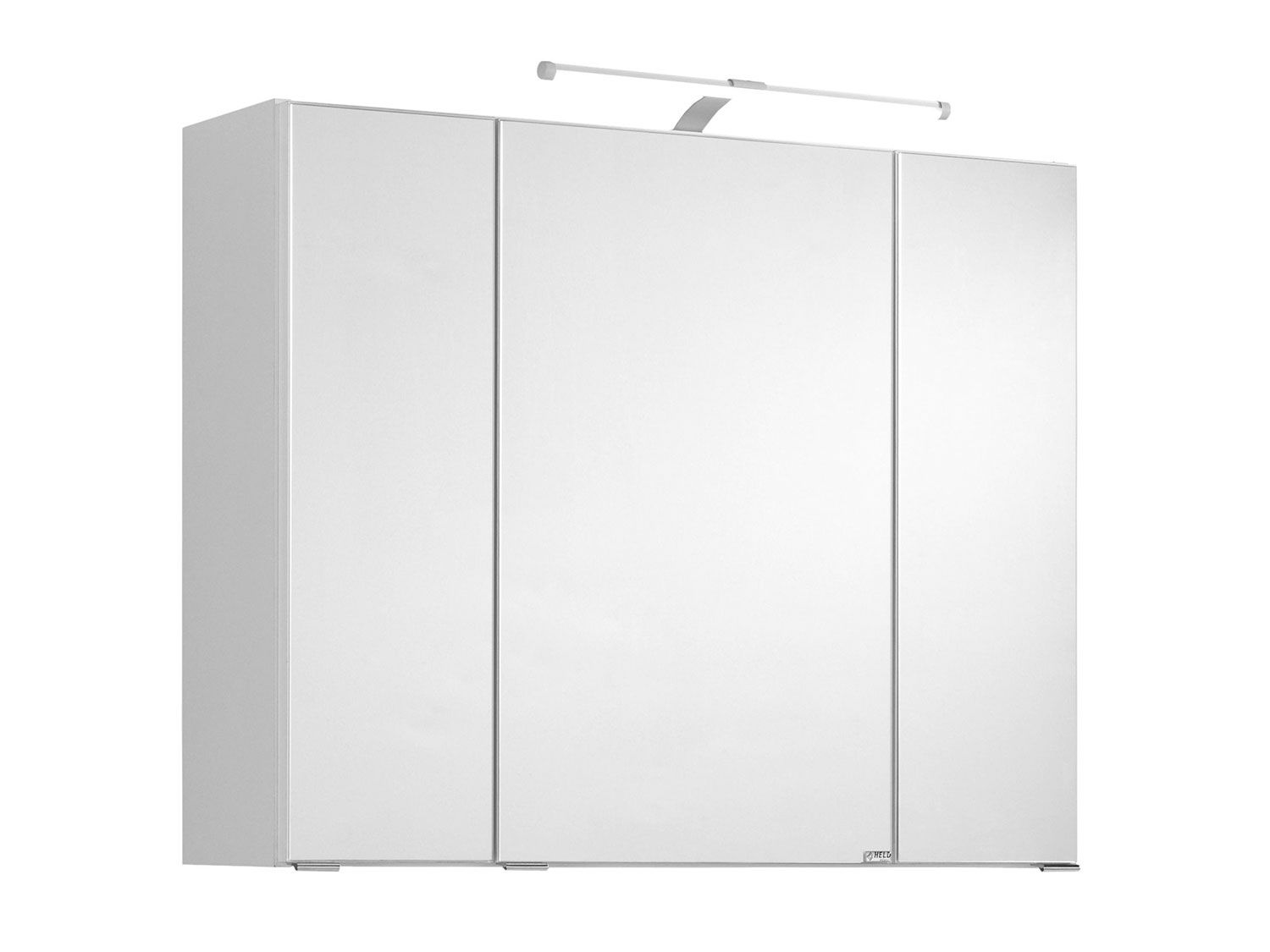 HELD Bologna 3D Spiegelschrank 60/70/80/90/100cm (LED Aufbauleuchte, Weiß, Breite: 90 cm) | 04251639433448