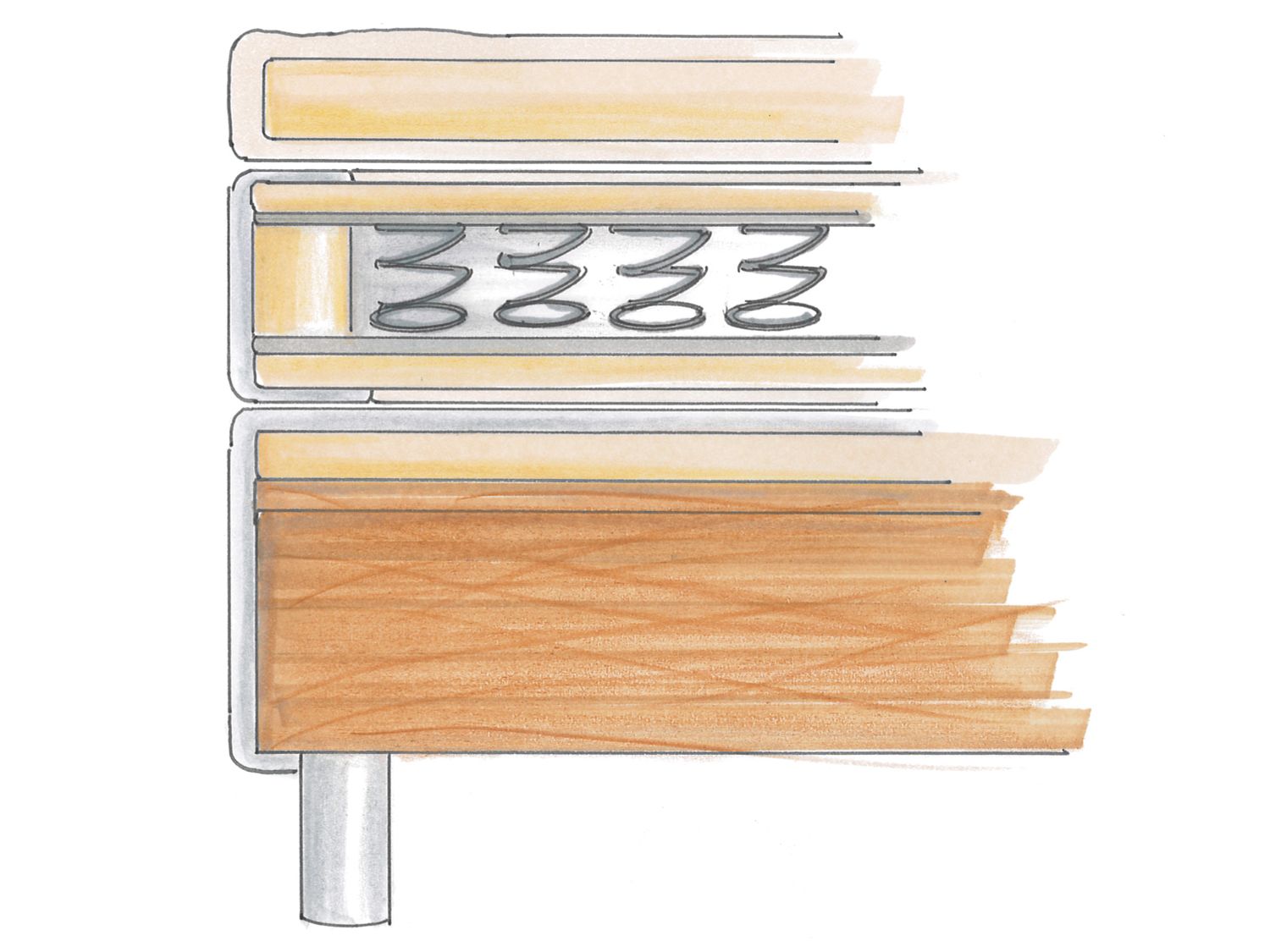 Thumbnail - SUN GARDEN Polsterbett in Boxspringoptik ADELAIDE (Anthrazit, 140 x 200 cm)