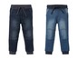 Zwei Paar blaue Jeans für Jungen mit elastischem Bund