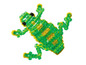 Eine grüne  Frosch aus Perlen.
