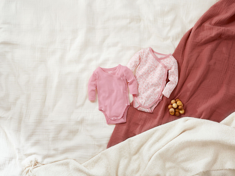 Gehe zu Vollbildansicht: lupilu Baby Mädchen Body/Wickelbody, 2 Stück, aus reiner Bio-Baumwolle - Bild 16