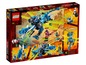 Lego Ninjago Set mit einem blauen Drachen und anderen Ninja-Figuren.
