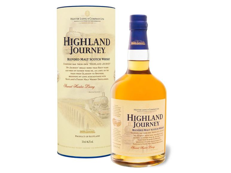 Gehe zu Vollbildansicht: Highland Journey Blended Malt Scotch Whisky 46,2% Vol - Bild 1