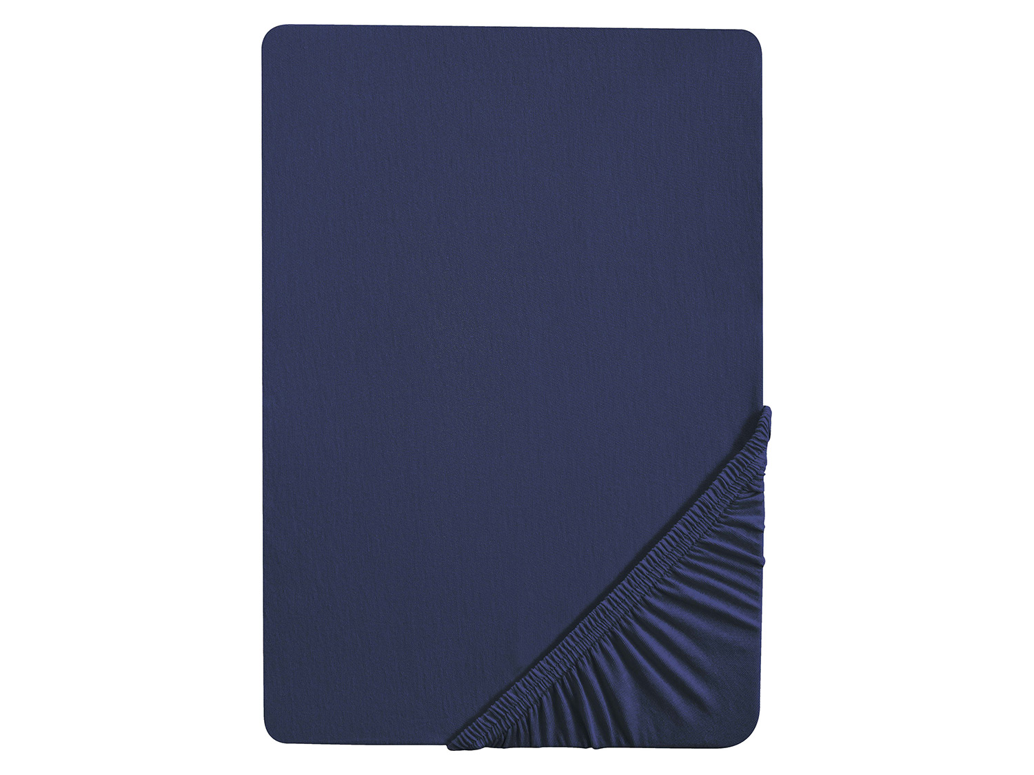 Biberna Premium Jersey-Elasthan Spannbettlaken (Marine, 180 – 200 x 200 cm) | 04005774733303