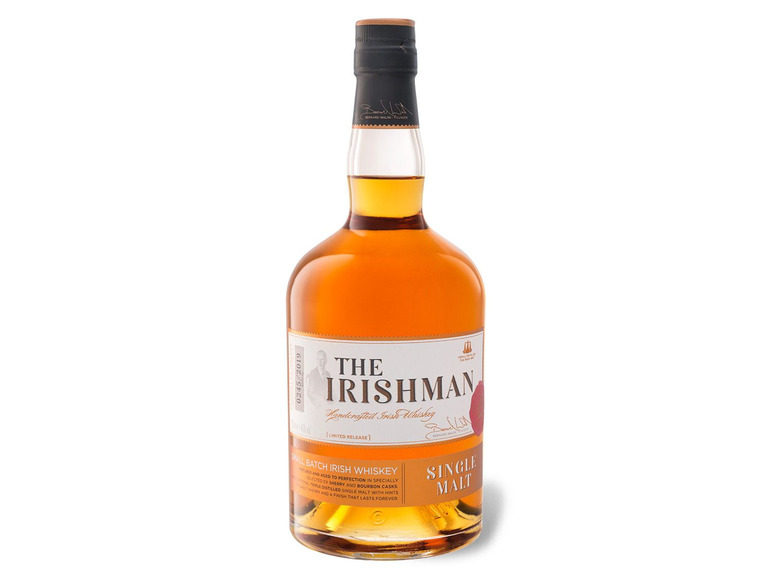 Gehe zu Vollbildansicht: The Irishman Single Malt Small Batch Irish Whiskey 40% Vol - Bild 2