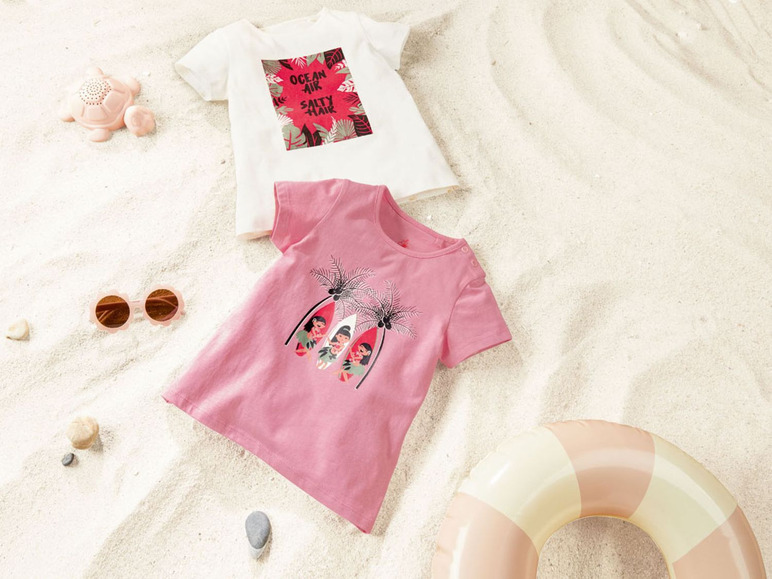 Gehe zu Vollbildansicht: lupilu® 2 Kleinkinder Mädchen T-Shirts - Bild 7