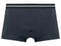Dunkelblaue Boxershorts mit weißem Besatz
