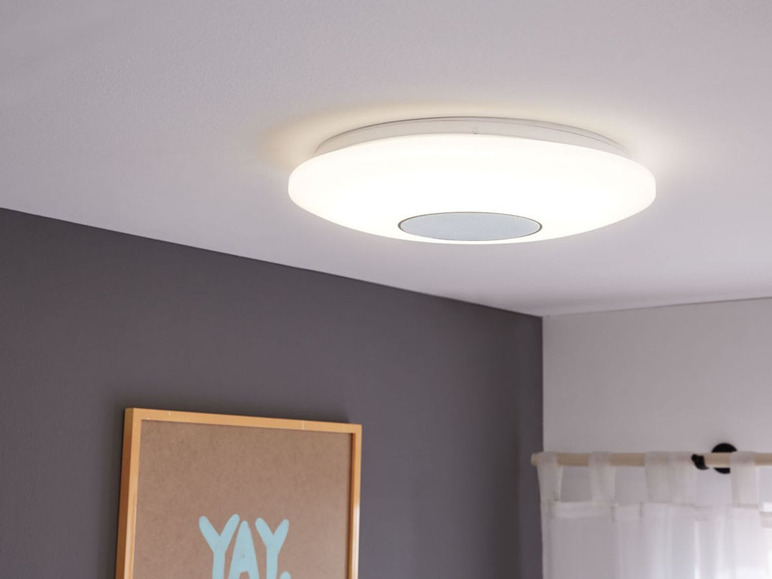 Gehe zu Vollbildansicht: LIVARNO LUX® LED-Deckenleuchte, mit Bluetooth-Lautsprecher, Fernbedienung, dimmbar - Bild 3