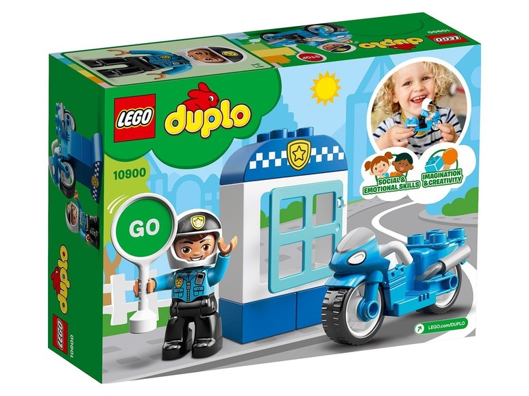 Gehe zu Vollbildansicht: LEGO® DUPLO® 10900 Polizeimotorrad - Bild 2