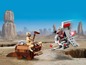 Ein LEGO Star Wars Set mit einem Ewok auf einem Dewback und einem X-Wing.