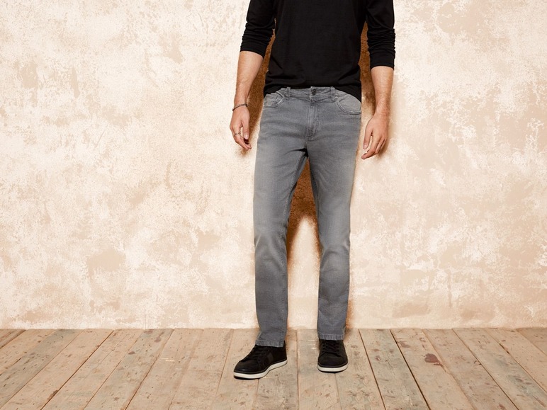 Gehe zu Vollbildansicht: LIVERGY® Jeans Herren, Slim Fit, in 5-Pocket-Style, hoher Baumwollanteil, mit Elasthan - Bild 7