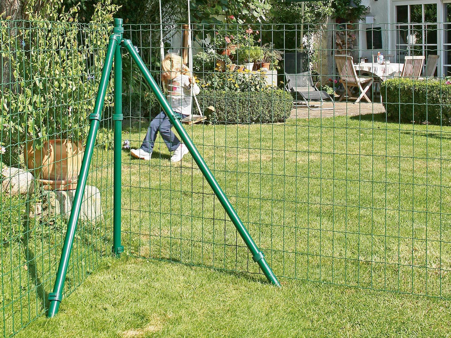 Gah Alberts Zaun Set Fix Clip Pro Mit Bodenhulse