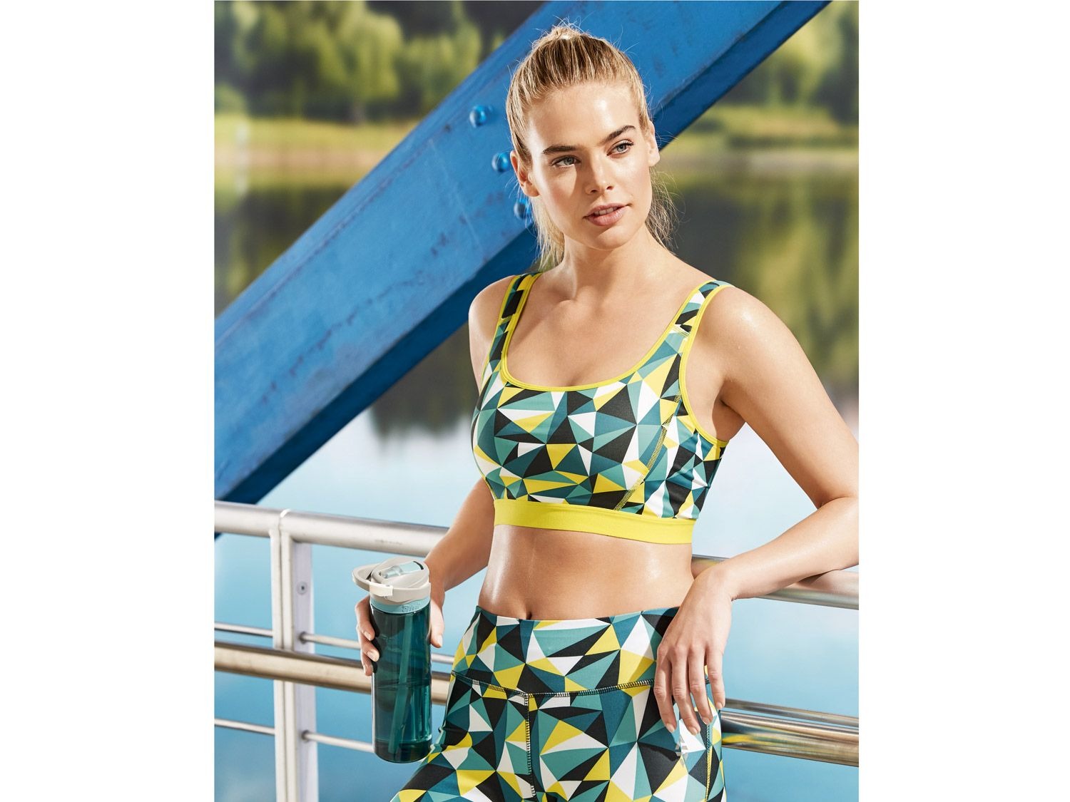 Mila Beach Badpak Bloemenprint Ruffle P55239-23 | Berden Fashion
