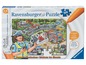 Ein Ravensburger Puzzle mit 100 Teilen und einem Polizisten in Aktion, geeignet für Kinder von 5-8 Jahren.