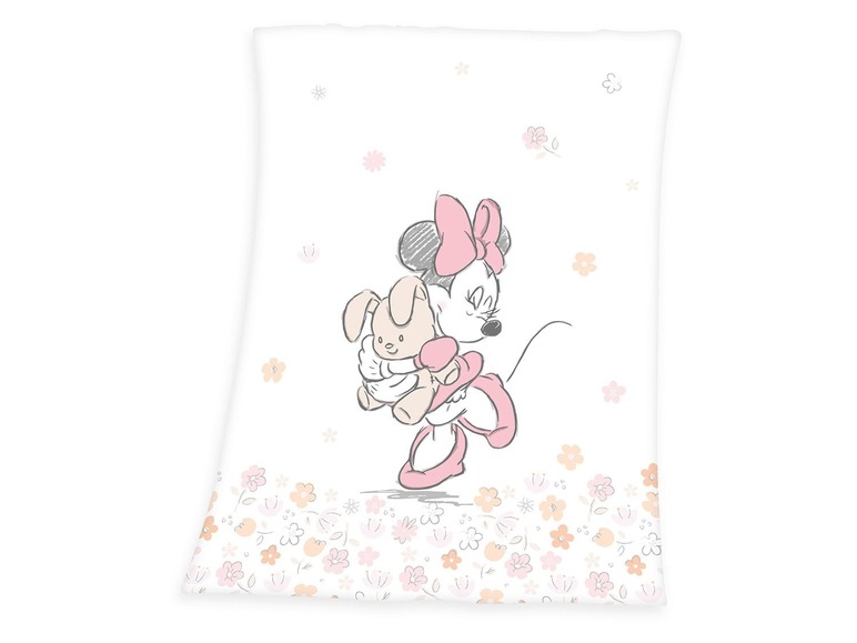 Gehe zu Vollbildansicht: Herding Soft-Peachdecke Minnie Mouse, 75 x 100 cm - Bild 1