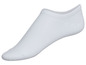 Weiße, niedrige Socken ohne Bund.