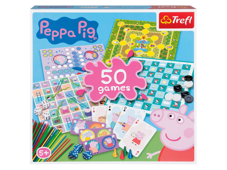 Gehe zu Vollbildansicht: Trefl Spielesammlung »Peppa Pig« mit 50 Spielen - Bild 1