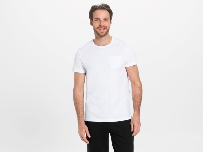 Gehe zu Vollbildansicht: LIVERGY® T-Shirt Herren, 3 Stück, mit Rundhals oder V-Ausschnitt, hoher Baumwollanteil - Bild 20