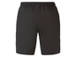 Schwarze Sport-Shorts mit Kordelzug.